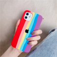 thumbnail image 1 of Rainbow Stripe Personality Creative Phone Case IPhone 11 12 Xs Pro Max X Xr 7 8 Plus SE 2020 Shockproof Case Cover, 1 of 4