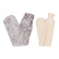 thumbnail image 3 of Pouch 2000ML Hand Warm Water Bag Explosionproof Rubber Plush Hot Water Bottle for Winter, 3 of 7