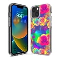 thumbnail image 3 of MUNDAZE Apple iPhone XR Hippie Tie Dye Colorful Roses Double Layer Phone Case Cover, 3 of 5