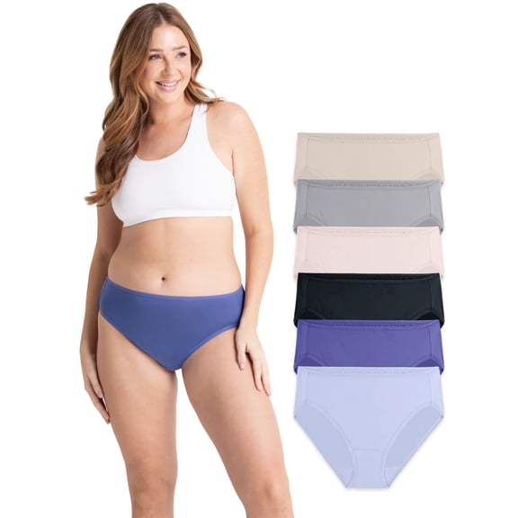 Fruit of the Loom Women's Microfiber Underwear, 6-Pack