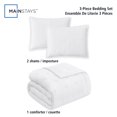 thumbnail image 4 of Mainstays 3-Piece Comforter Set, Arctic White, Double Queen, 4 of 9