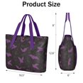 thumbnail image 3 of Tote Bag for Women - Halloween Bat Camouflage Pattern Shoulder Bag - Large Utility Work Duffle Bag with Zipper Handbag for Travel, Work, Sprots, 3 of 5
