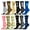 Argyle, variant on TeeHee Women's Value 12-Pack Fun Crew Socks (Black-White-Grey)