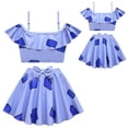 thumbnail image 2 of Little Girls Clown Two Pieces Bikinis Swimsuit Circus Tankini Bathing Suit, 2 of 7
