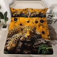 thumbnail image 2 of Feelyou Leopard Cheetah Kids Twin Sheet Sets, Rustic Wildlife Bedding, 3 Pieces, 2 of 7
