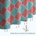 thumbnail image 6 of Red Teal Checkerboard Checkered Pattern Shower Curtain 36"x72" ,Bathroom Decorative Shower Curtains Set with 12 Hooks,Modern Waterproof Washable Shower Curtain, 6 of 6
