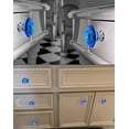 thumbnail image 5 of 12 Pcs 30MM Crystal Clear Glass Dresser Knobs Silver Diamond Drawer Knobs Pulls Handles Kitchen Cabinet Knobs for Dresser Drawers, 5 of 7
