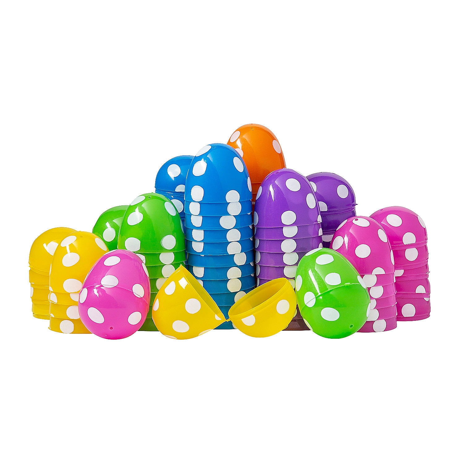 144 Pc Bright Polka Dot Easter Eggs - Party Supplies - 144 Pieces