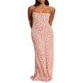 thumbnail image 1 of PENGXIANG Robe de Cocktail Longue d'Été Florale pour Femmes avec un Design Sans Manches et Sans Dos, 1 of 7