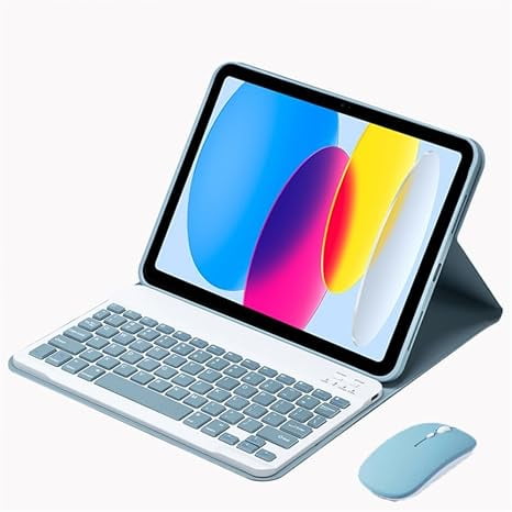 Keyboard Case with Mouse for Lenovo Tab M11 K11 LTE 11" 2024 Misty Blue