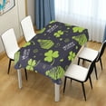 thumbnail image 7 of GZHJMY St. Patrick Cupcake Square Tablecloth, Waterproof Stain Wrinkle Resistant Washable Polyester Table Cover for Picnic Dinner Holiday Kitchen Party Decor, 54 x 54 in Home Decor, 7 of 7