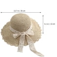 thumbnail image 2 of COMPUKAS 1Ud Sombrero De De Paja Beige Con Protección Solar Para Mujer, 2 of 6