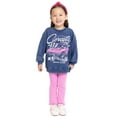 thumbnail image 5 of Corvette Toddler Girls Chevrolet Printed Crewneck Sweatshirt and Flare Leggings Set, 2 Piece, Sizes 12M-5T, 5 of 9