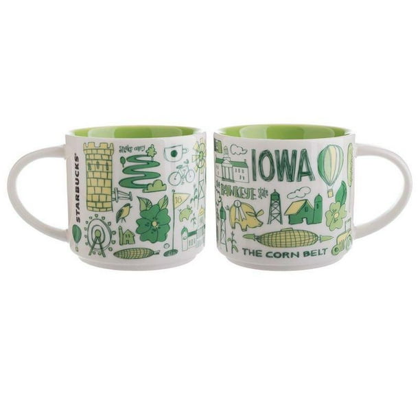 Starbucks Coffee Been There Iowa Ceramic Coffee Mug New With Box 14 Oz Walmart Com Walmart Com