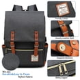 thumbnail image 4 of Mochila Mancio Elegant resistente al agua con puerto USB de 15.6 pulgadas, 4 of 6