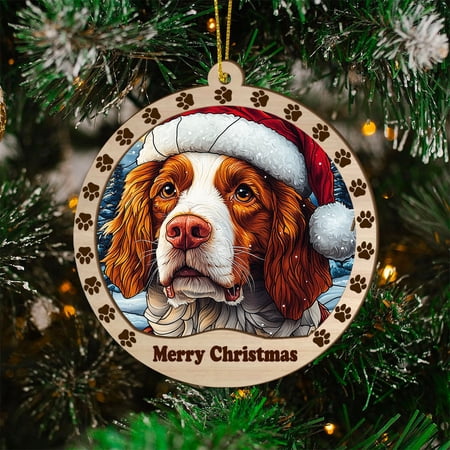 Welsh Springer Spaniel Christmas Dog Ornament Welsh Springer Spaniel Dog Christmas Decor Welsh Springer Spaniel Dog Suncatcher Gift Xmas Decorations Dog Gifts