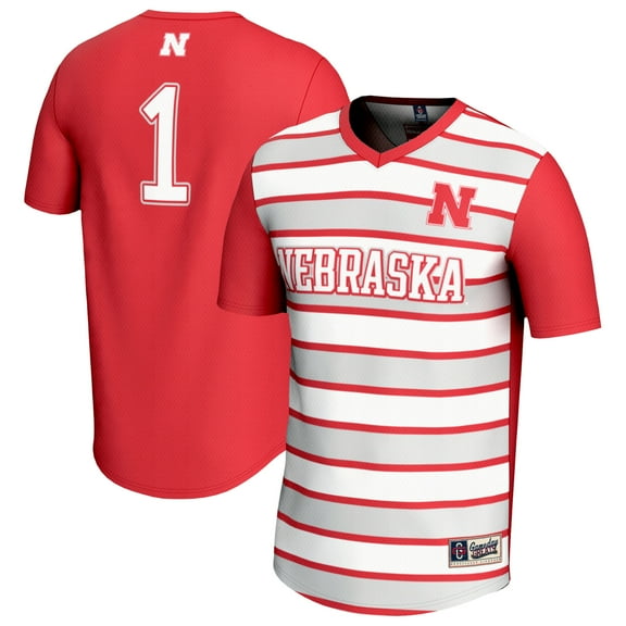 Youth GameDay Greats #1 Scarlet Nebraska Huskers Lightweight Soccer Fashion Jersey