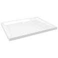 thumbnail image 1 of Plato de ducha VidaXL rectangular de plástico ABS brillante, blanco, 1 of 6