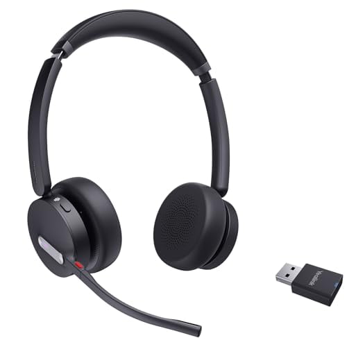 (Open Box) YEALINK WH64 HYBRID DECT AND BLUETOOTH WIRELESS HEADSET - BLACK