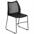 thumbnail image 1 of Scranton & Co Chaise Empilable à Base de Traîneau, Orange, 1 of 1