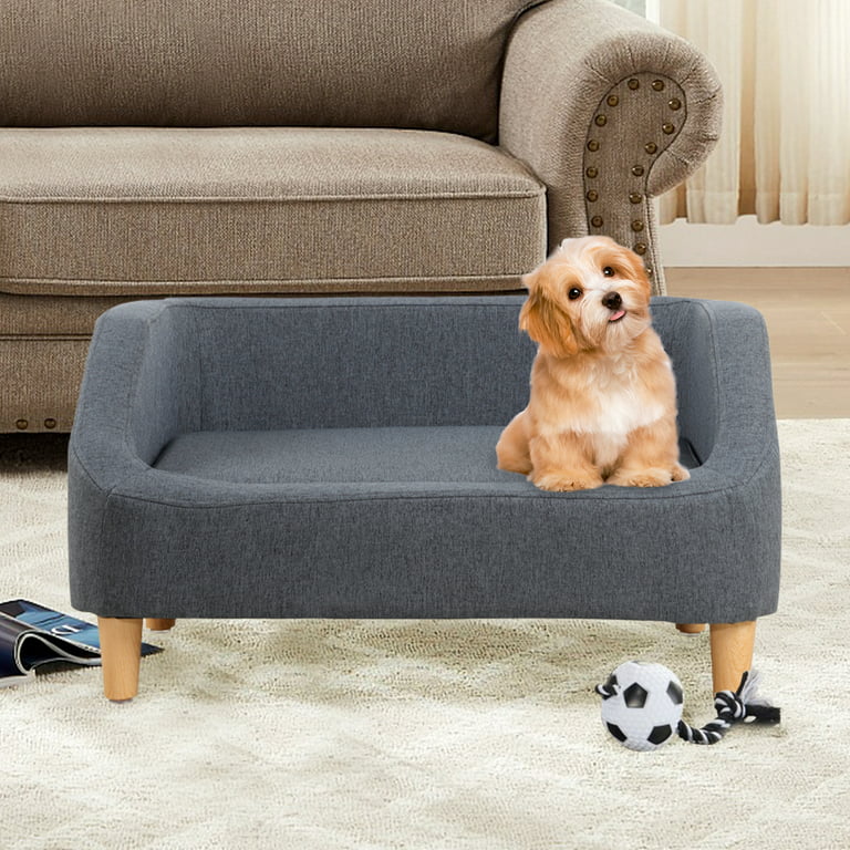 30 Inch Gray Rectangle Pet Sofa Bed For