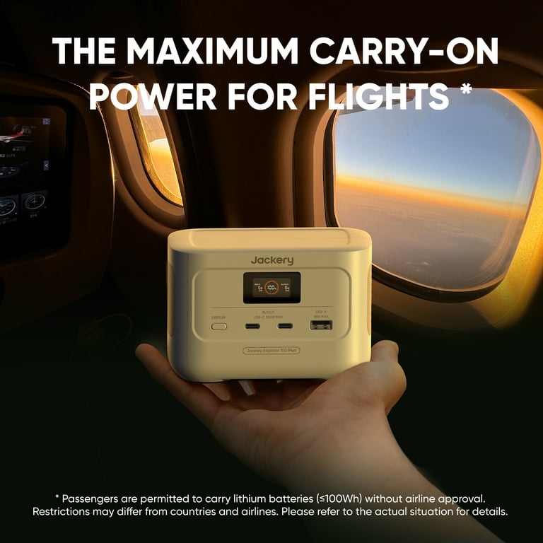 Jackery Explorer 100 Plus Dune White, 128W Continuous/Portable Power Station, 31,000mAh - Shop Black Friday Deals for 2024! - Walmart.com Jackery Explorer 100 Plus Dune White, 128W Continuous/Portable Power Station, 31,000mAh - Shop Black Friday Deals for 2024! - Walmart.com