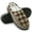 Brown, variant on Knivor Mule House Slippers for Men Plaid Fleece Lined Closed Toe Non Slip Warm Winter Indoor Light Outdoor Lounge Slippers