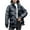 Black, variant on Hvyesh Women's Puffer Jacket Thickened Winter Shiny Coat Warm Stand Collar Zip Up Jacket Ski Bubble Coat