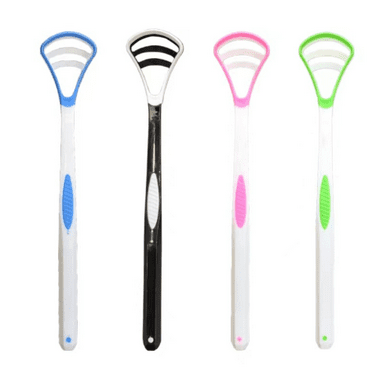 RAGUPEL 4Pcs Tongue Scraper,Tongue Cleaner for Oral Care,Bad Breath Treatment for Adults,Ergonomic Tongue Brush,Professional Tongue Cleaning Tool