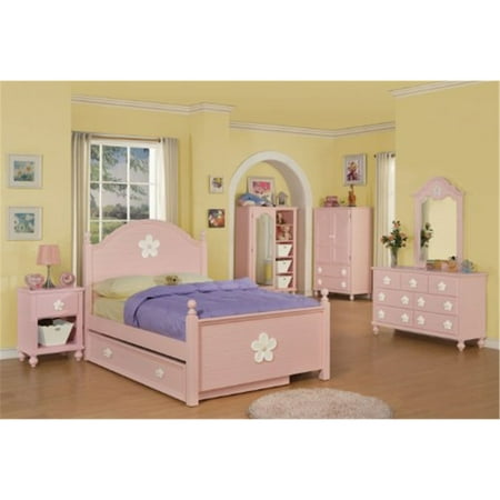 ACME Floresville Chest, Pink (White Flower) Quantity - 1, Style - Cottage