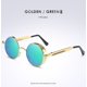 thumbnail image 2 of Gafas de sol Steampunk para hombre, gafas de sol polarizadas circulares, gafas de sol Retro Hippie, gafas de sol para mujer con marco de Metal, 2 of 5