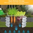 thumbnail image 6 of gardeal Galvanized Raised Garden Bed Kit, Rustproof Steel Metal Planter Box for Outdoor Flowers & Vegetables, 3x3x1FT, 6 of 9