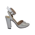 thumbnail image 2 of SANDALIA DE VESTIR TACON LEON MUJER PLATA MARSELLA 2548 LEON  2548p, 2 of 4