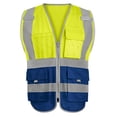 thumbnail image 1 of GOGO 9 Pockets High Visibility Zipper Front Safety Vest With Reflective Strips, Meets ANSI Standards, 1 of 8
