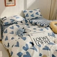 thumbnail image 1 of Simple Red Cherry Bedding Sets Nordic Flower Quilt Cover Single Double Size Bed Linen Adult Girls Quilt Cover Decor Home Textile, 1 of 7