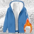 thumbnail image 2 of Enjoytime Fall Winter Hoodies for Men Long Sleeve Zip Up Jacket Fleece Lined Warm Soft Oversized Sweatshirt with Pocket, 2 of 8