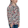 thumbnail image 3 of Picia Daisies Flowers Pattern Youth Hoodie - Warm Pullover Sweatshirt with Kangaroo Pocket, Ideal for Boys and Girls-Medium, 3 of 6