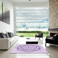 thumbnail image 6 of Ahgly Company Indoor Round Patterned Rich Lilac Purple Area Rugs, 6' Round, 6 of 6