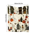 thumbnail image 2 of Halloween Throw Blanket Soft Flannel Fleece,Pumpkin Ghost Haunted House Print Seasonal Fall Home Decor Throw for Sofa Couch Bed Indoor Holiday Party ,All Ages Birthday Gift Halloween Decorations, 2 of 3