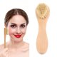 thumbnail image 1 of Cepillo Facial Con De Madera, Herramienta Exfoliante Para Limpieza Facial Con Cabezal De Pelo De Primera Para Cejas, Cuello, Manos, Pies, Masaje, Exfoliante, 1 of 7