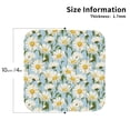 thumbnail image 2 of Drink Coasters, White daisy -PVC Leather Coasters Sets of 4 for Tabletop Protection - Bar Accessories, Coasters for Drinks Cup Aesthetic Coasters Home Office Decor Square, 2 of 5