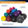 thumbnail image 5 of Dumbbell Marcy de neopreno, 2,3 kg/5 libras, azul índigo, pieza única, 5 of 5