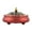 Red, variant on Creative Auspicious Clouds Brass Incense Burner With Lid Indoor Decorative Ornaments Three-legged Incense Holder