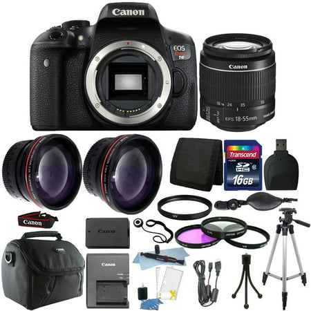 Canon EOS Rebel T6 DSLR Camera + EF-S 18-55mm IS II Lens Kit + 16GB