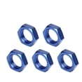 thumbnail image 3 of AN8 Nut Fitting Adapter, Durable Leakage Proof AN8 Female Thread Hex Locking Nut  Machined Blue 5 Pcs  For Car, 3 of 8
