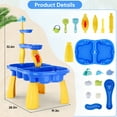 thumbnail image 5 of Yexmas Sand Water Table for Toddlers, Sand Table and Water Play Table, Kids Table Activity Sensory Play Table Beach Sand Water Toy 37 Pcs Accessories Outdoor Backyard for Baby Kids Children Gift, 5 of 7