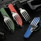 thumbnail image 1 of Llegadas Plegable Portátil de acero inoxidable Cubiertos Cuchillo Tenedor Cuchara Deportes al aire libre Camping Picnic Vajilla de viaje LingWen 8390612771187, 1 of 1