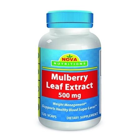 Leaf 1000 Mg 500 Tabs - Nova Nutritions Mulberry Leaf Extract 500 mg 120 Vcaps