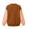 thumbnail image 4 of qafoshin Color Block Crew Neck Sweatshirt for Men, Fashion Classic Regular Fit Soft Raglan Long Sleeve Casual Pullover Tops, 4 of 5