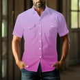 thumbnail image 6 of Aursykel Men's Big and Tall Shirts Summer Tee for Men Casual Stylish Button down Shirt with Two Pockets Comfort Tees, 6 of 7